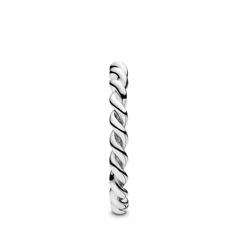 Pandora Intertwined Twist Stackable Ring - Sterling Silver - Canada | GM4473UN